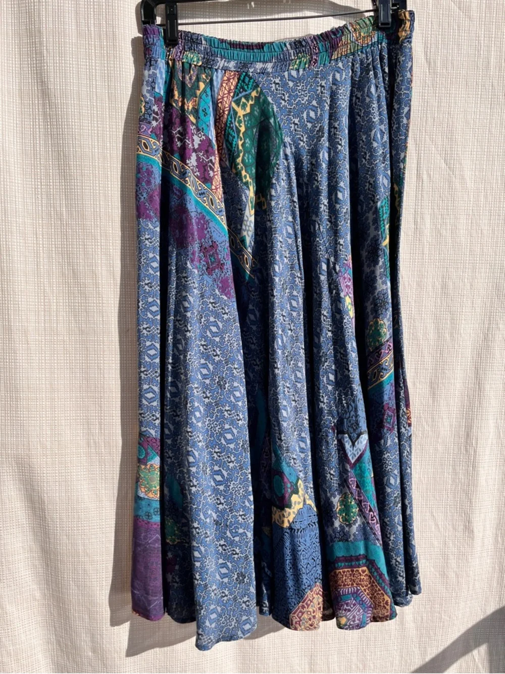 Vintage Patchwork Whimsigoth Carol Little Skirt Witchy Boho Festival - Picture 6 of 13